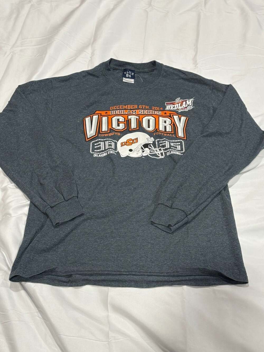 Blue 84 Oklahoma State Cowboys  2014 Bedlam Series Victory Long Sleeve